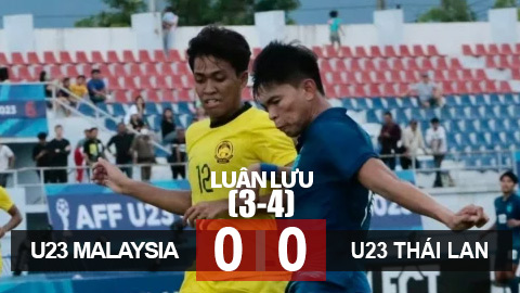 Kết quả U23 Thái Lan 0-0 (pen 4-3) U23 Malaysia: Thái Lan may mắn giành hạng ba